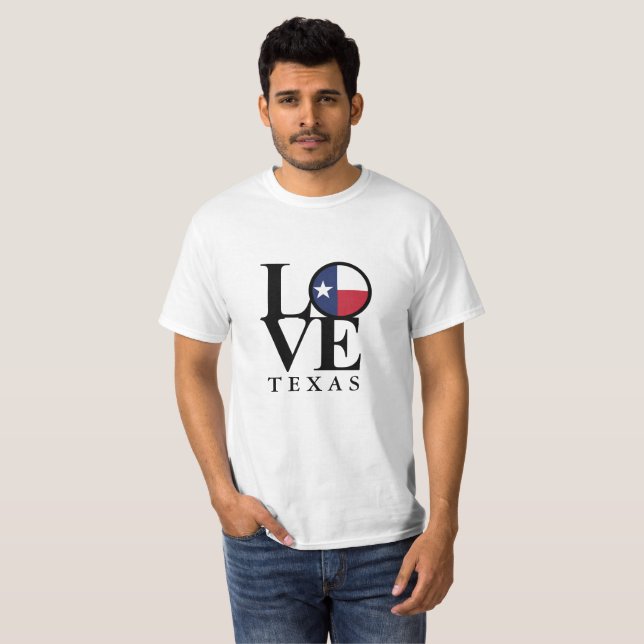 Camiseta AMOR Texas Mens White Tee (Anverso completo)