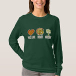 Camiseta Amor Turquía Menorah de la paz<br><div class="desc">El signo de la paz de moda en corazón,  pavo caprichoso hermoso y menorah dice el amor Turquía Menorah de la paz. © StudioMetzger.com usando el © GraphicMarket de las imágenes. Todos los derechos reservados.</div>