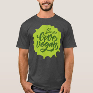 Camiseta Amor Vegan Amor Vegan Veggie No Carne Orgánica 