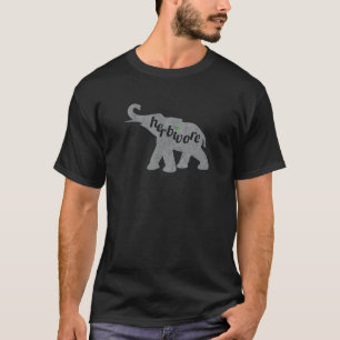 Camiseta Amor Vegano Herbívoro Elefante Come Veg Inspirado