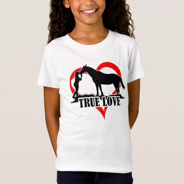 Camiseta Amor verdadero (caballo) (Anverso)