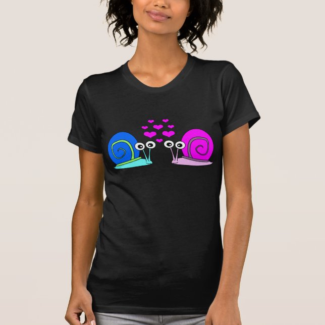 Camiseta Amor verdadero - dibujo animado del caracol (Anverso)