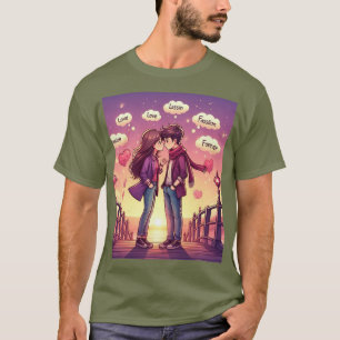 Camiseta amor verde oliva