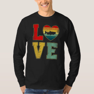 Camiseta Amor vintage Salmon Retro Anima de la Granja del C