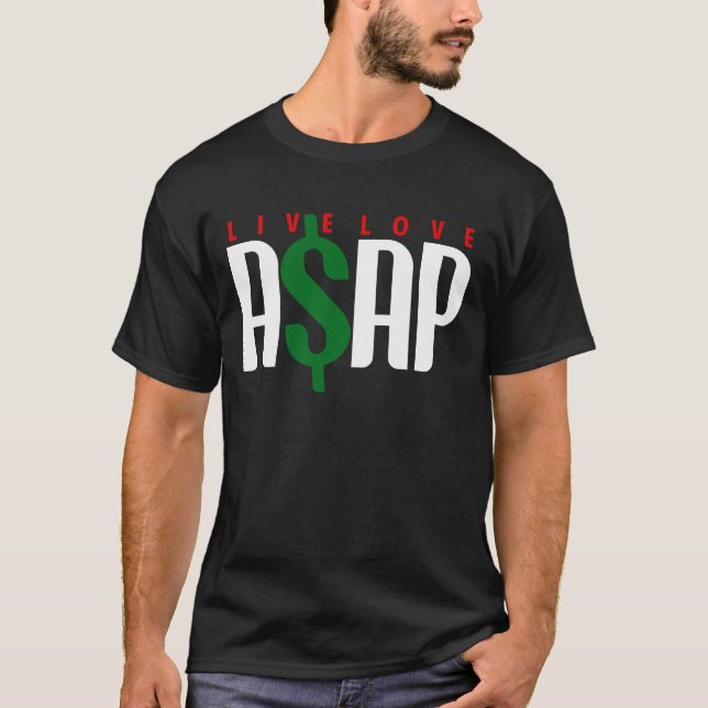 Camiseta Amor vivo A$ap (Anverso)