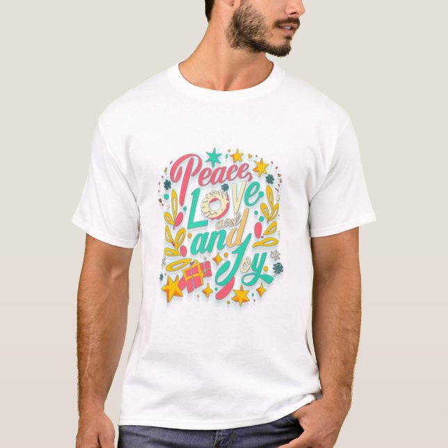 Camiseta Amor y alegría por la paz (2) (Anverso)