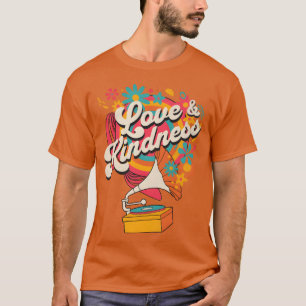 Camiseta Amor Y Amabilidad Familia De Música Retro