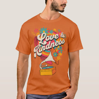 Camiseta Amor Y Amabilidad Familia De Música Retro