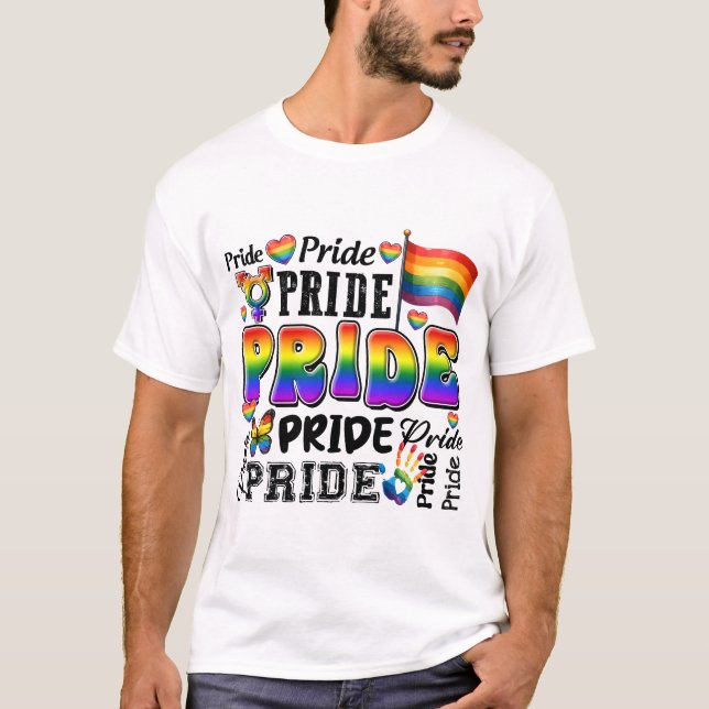 CAMISETA AMOR Y APOYO AL ORGULLO LGBTQ (Anverso)