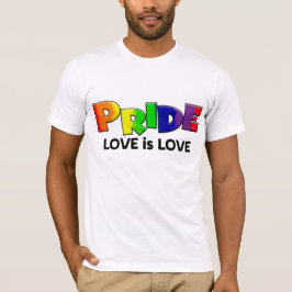 CAMISETA AMOR Y APOYO AL ORGULLO LGBTQ