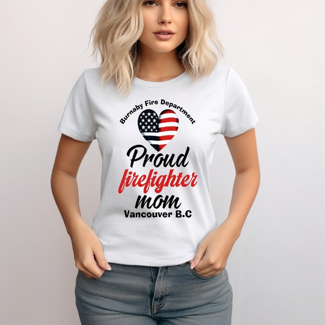 Camiseta Amor y apoyo honores madres bomberas (Subido por el creador)
