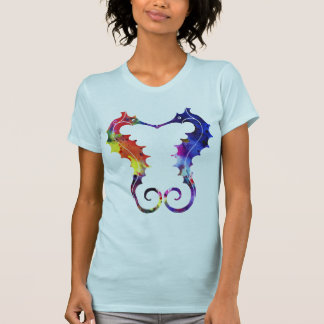 Camiseta Amor y armonía dobles de los Seahorses el |