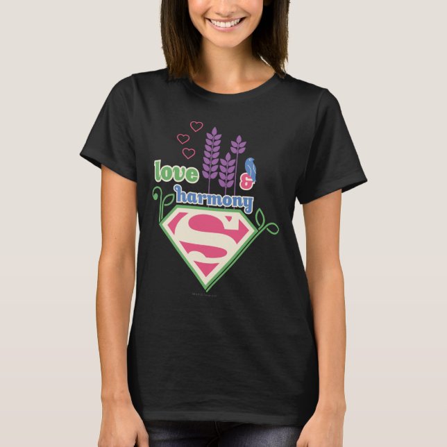 Camiseta Amor y armonía superchica (Anverso)