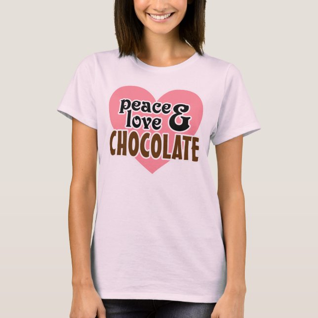 Camiseta Amor y chocolate de la paz (Anverso)