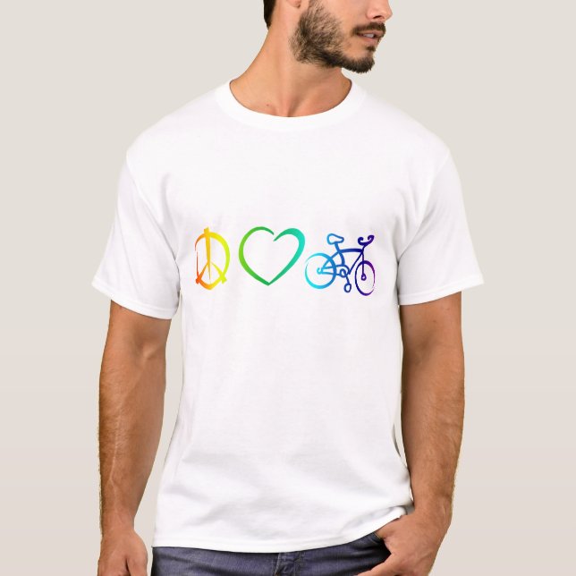 Camiseta amor y ciclo de la paz (Anverso)