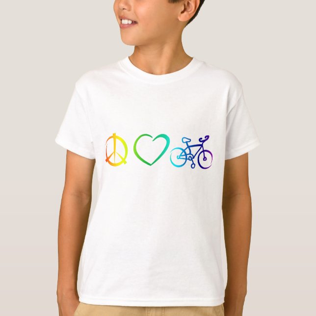 Camiseta amor y ciclo de la paz (Anverso)
