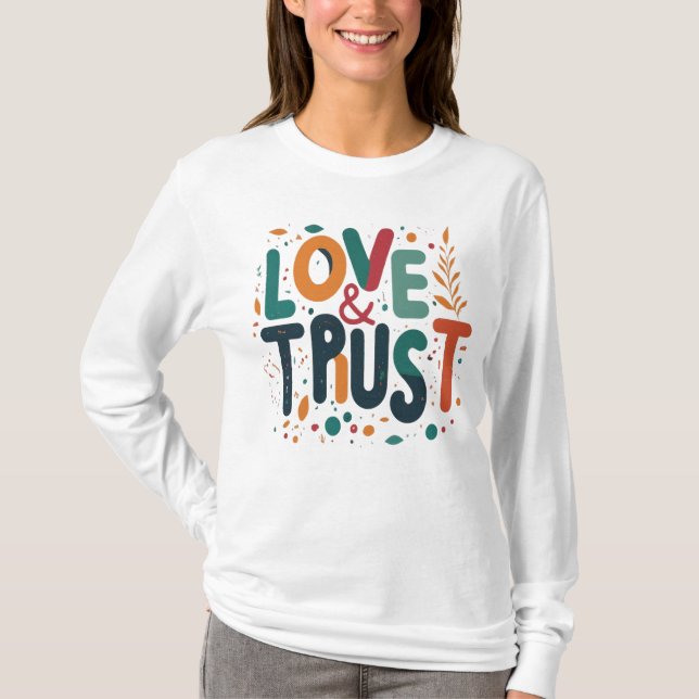 Camiseta Amor y confianza Manga larga (Anverso)