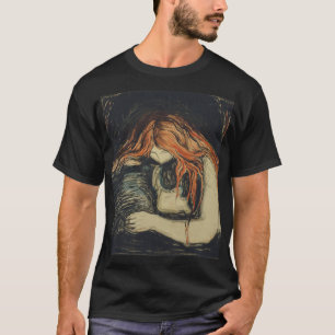 Camiseta Amor y dolor (El vampiro) (de Edvard Munch)