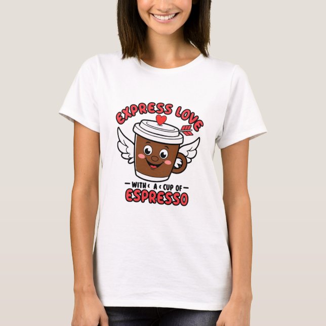 Camiseta Amor y espresso (Anverso)