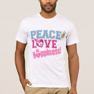 Camiseta Amor y felicidad de la paz