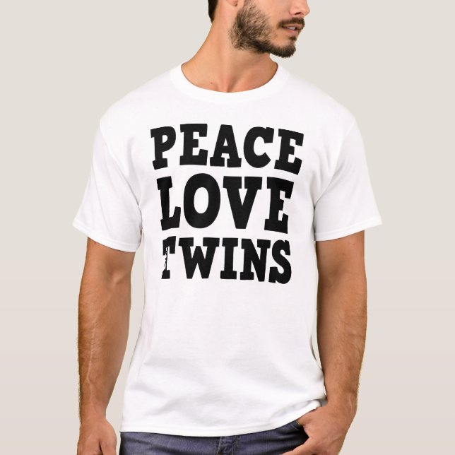 Camiseta Amor y gemelos de la paz (Anverso)