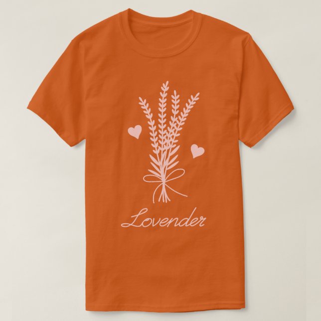 Camiseta Amor y lavanda 3 (Diseño del anverso)