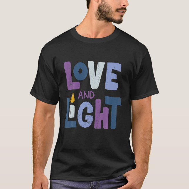 Camiseta Amor Y Luz Hanukkah (Anverso)