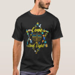 Camiseta Amor y luz Jew Menorah judío C<br><div class="desc">Amor y luz Hanukkah Shirt Jew Menorah Chanukah judío</div>