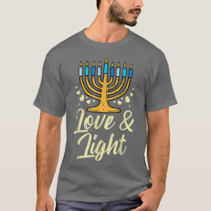 Camiseta Amor Y Luz Menorah Judío Hanukkah Pajamas Cha