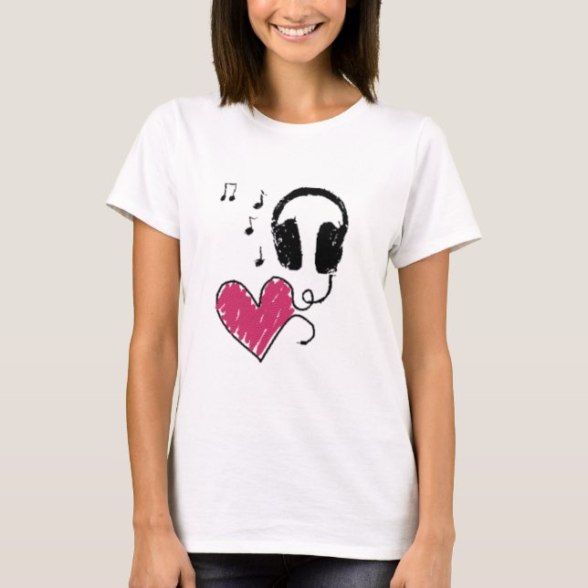 Camiseta Amor y música (Anverso)
