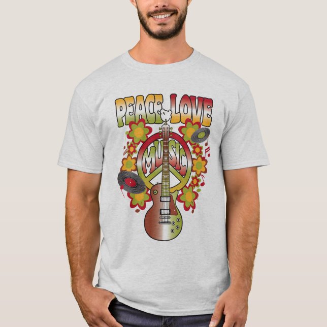 Camiseta Amor y música de la paz (Anverso)