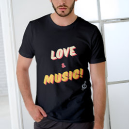 Camiseta ¡Amor y música personalizados! Tee 🎼