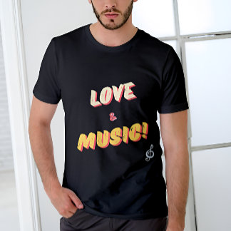 Camiseta ¡Amor y música personalizados! Tee 🎼