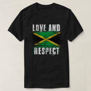 Camiseta Amor y orgullo jamaicano T   de la bandera de