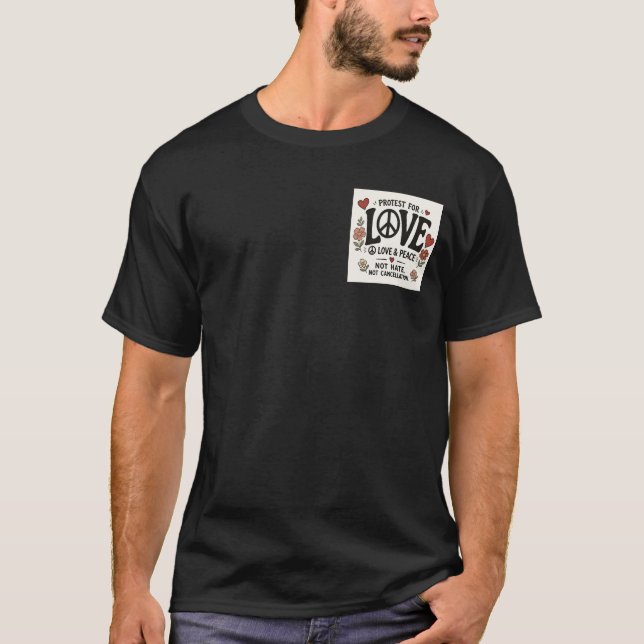 Camiseta Amor y paz (Anverso)