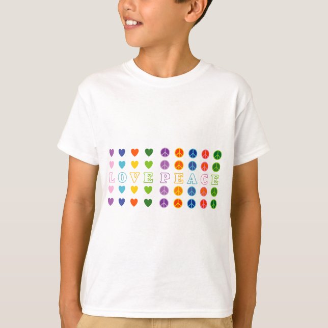 Camiseta Amor y Paz (02) (Anverso)
