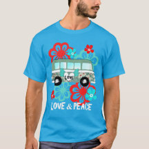Amor y paz Hippie Flery Camper Van Fun Graphic
