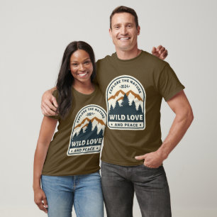 Camiseta Amor y paz salvajes