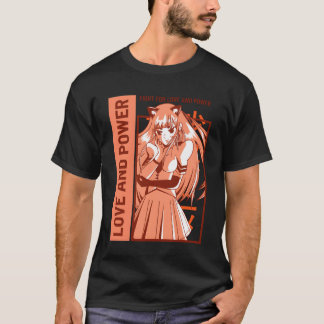 Camiseta Amor y poder anime divertido