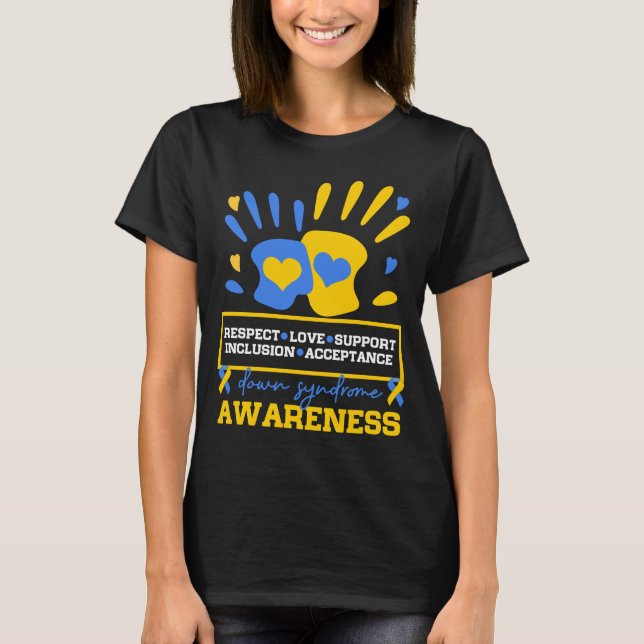 Camiseta Amor y respeto síndrome del mundo lindo (Anverso)