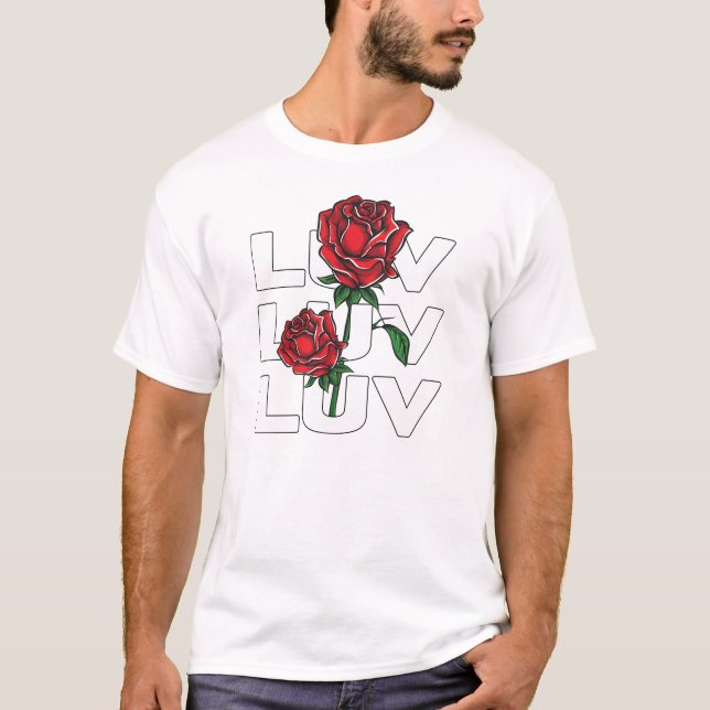 Camiseta Amor y Rosas (Anverso)