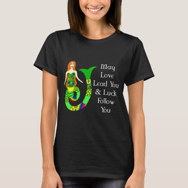 Camiseta Amor y suerte, sirena irlandesa (Anverso)
