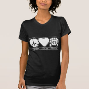 Camiseta Amor y tortugas de la paz
