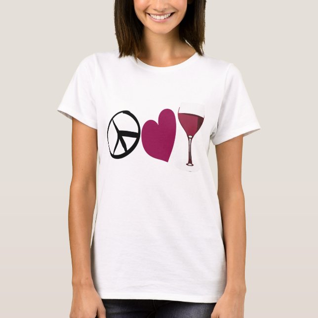 Camiseta Amor y vino de la paz (Anverso)