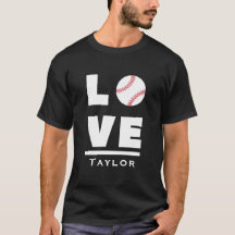 Amor y vivir béisbol fan del deporte nombre person