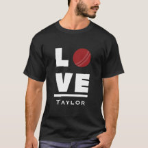 Amor y vivir el críquet Nombre personalizado para