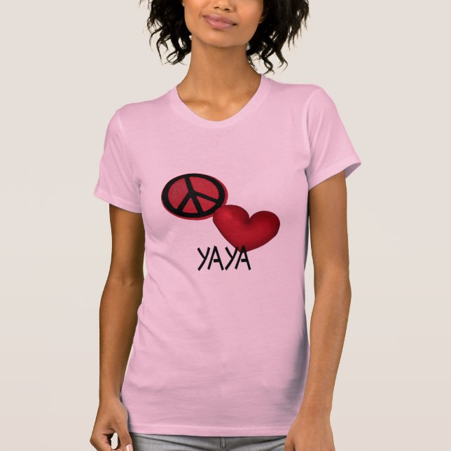 Camiseta Amor YaYa de la paz (Anverso)
