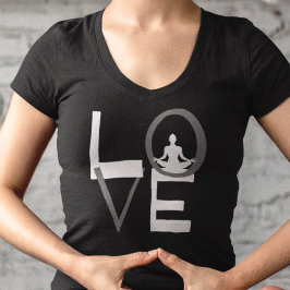 Camiseta Amor Yoga Meditación Salud Holística Vida Natural