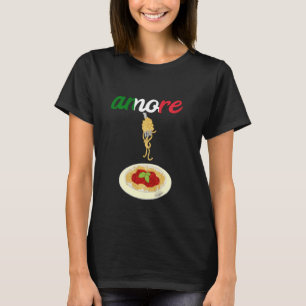 Camiseta Amore Italian Spaghetti Lover Pasta Noodles Love C