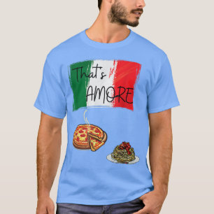 Camiseta Amore Pizza Pasta Aover comida italiana Italiana